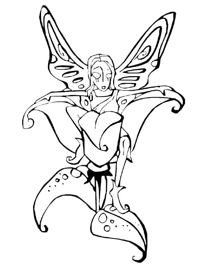 671x869 Fairy Coloring Pages