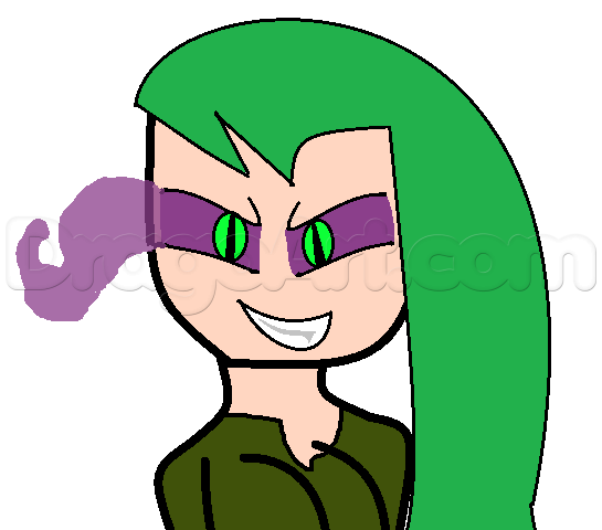 545x480 How To Draw A Evil Girl, Step