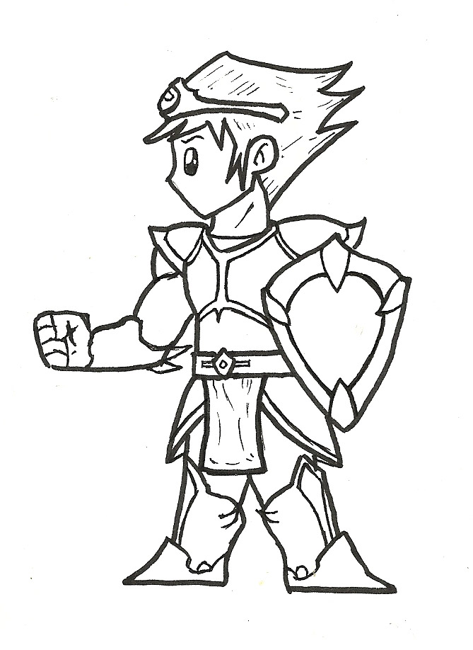 Fantasy Knight Drawing