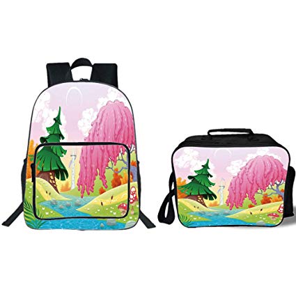 425x425 School Backpack Lunch Bag Bundle,cartoon,fantasy