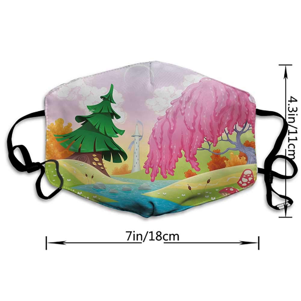 1000x1000 Dust Fantasy Landscape With Unusual Trees