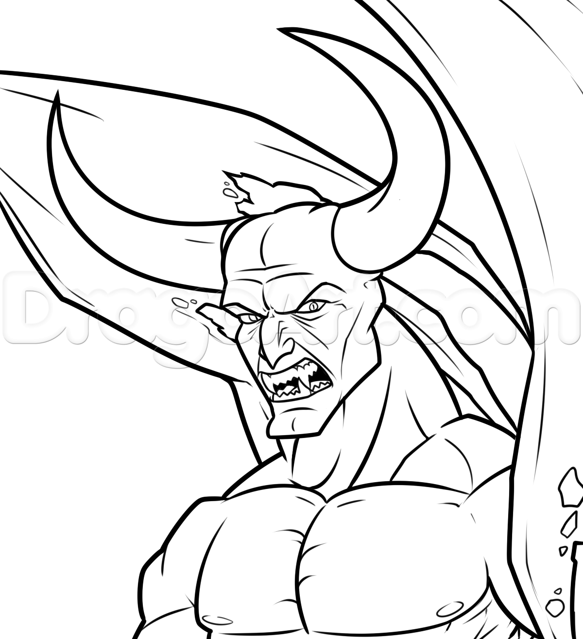 1200x1316 Drawing Satan Step