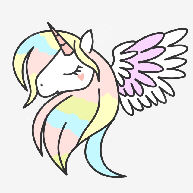 640x640 Fantasy Cute Unicorn Element, Lovely, Unicorn, Dream Png Clipart