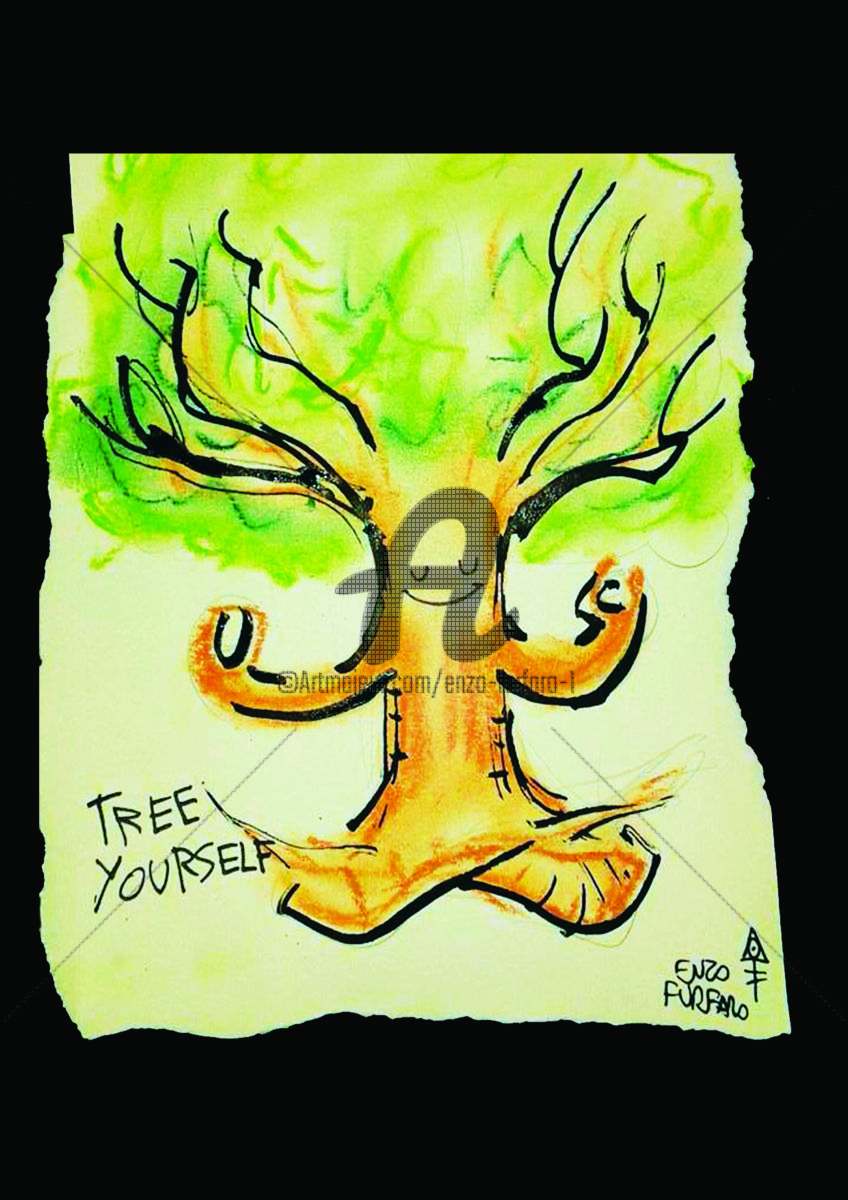 848x1200 Tree Yourself Drawing