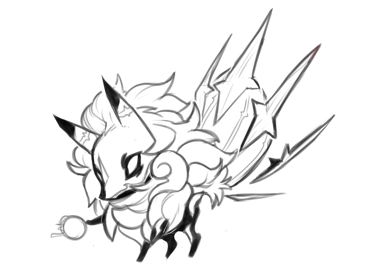 1280x944 Dewdlepies A Squishie Chibi Sketch Of Kyubi From World