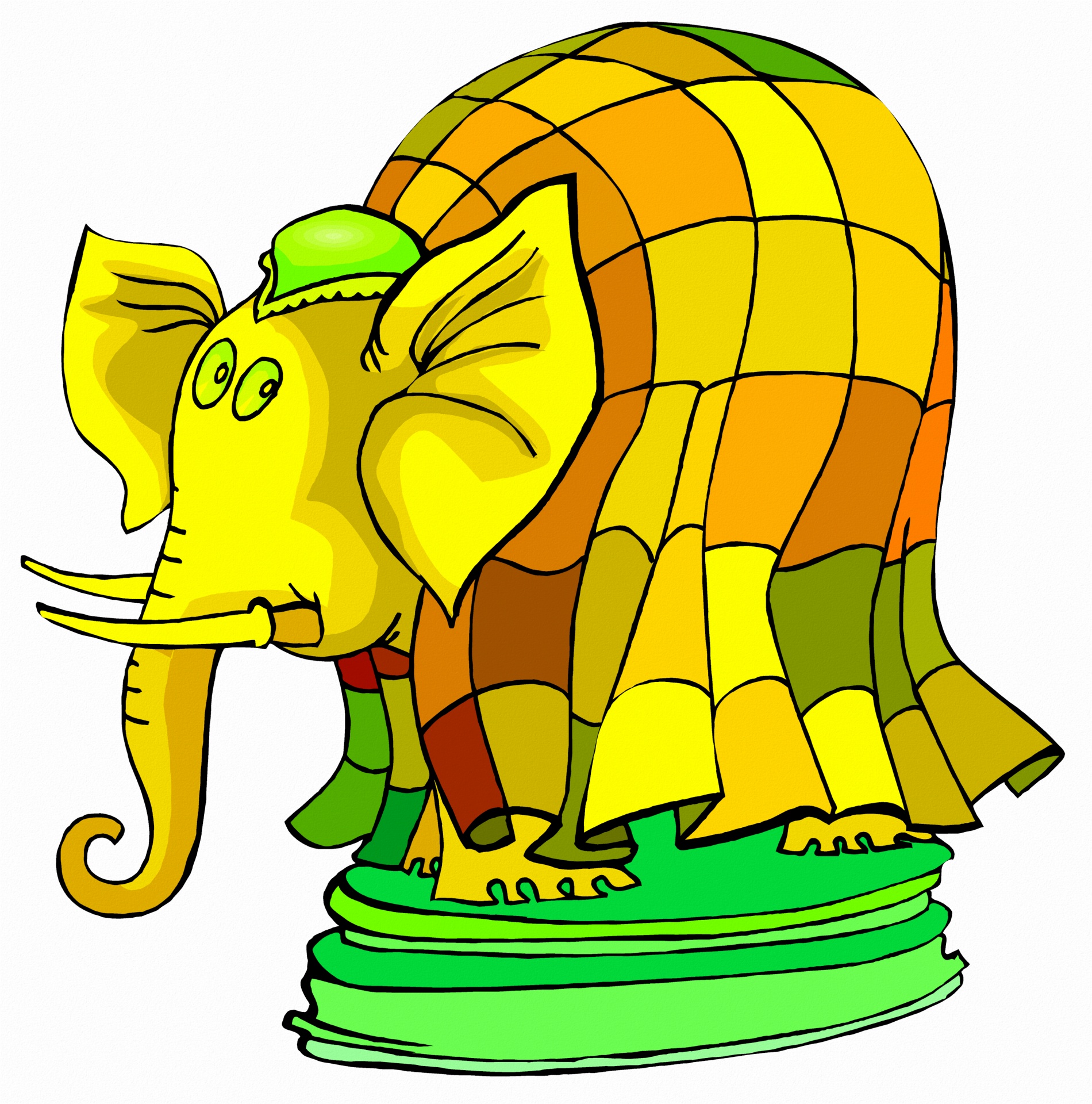 1900x1920 Elephant, Imaginative, Colorful, Fantasy, Drawing