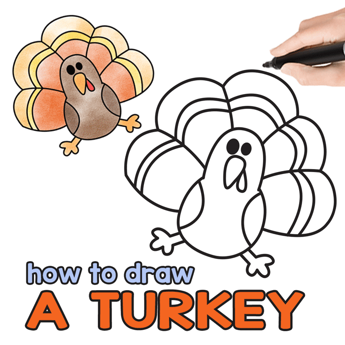 700x700 How To Draw A Turkey