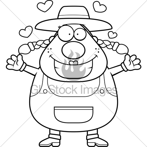 500x500 Farm Girl Hug Gl Stock Images