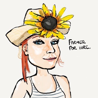 400x400 rogue sunflower on twitter good morning, lady farm