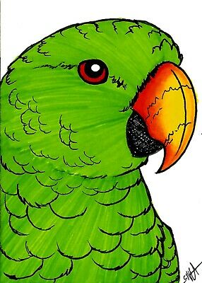 286x400 Special! Aceo Atc Miniature Cows Farm Landscape Sunset Country