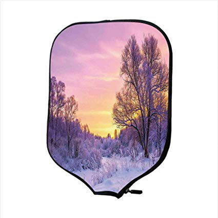 425x425 neoprene pickleball paddle racket cover case, farm