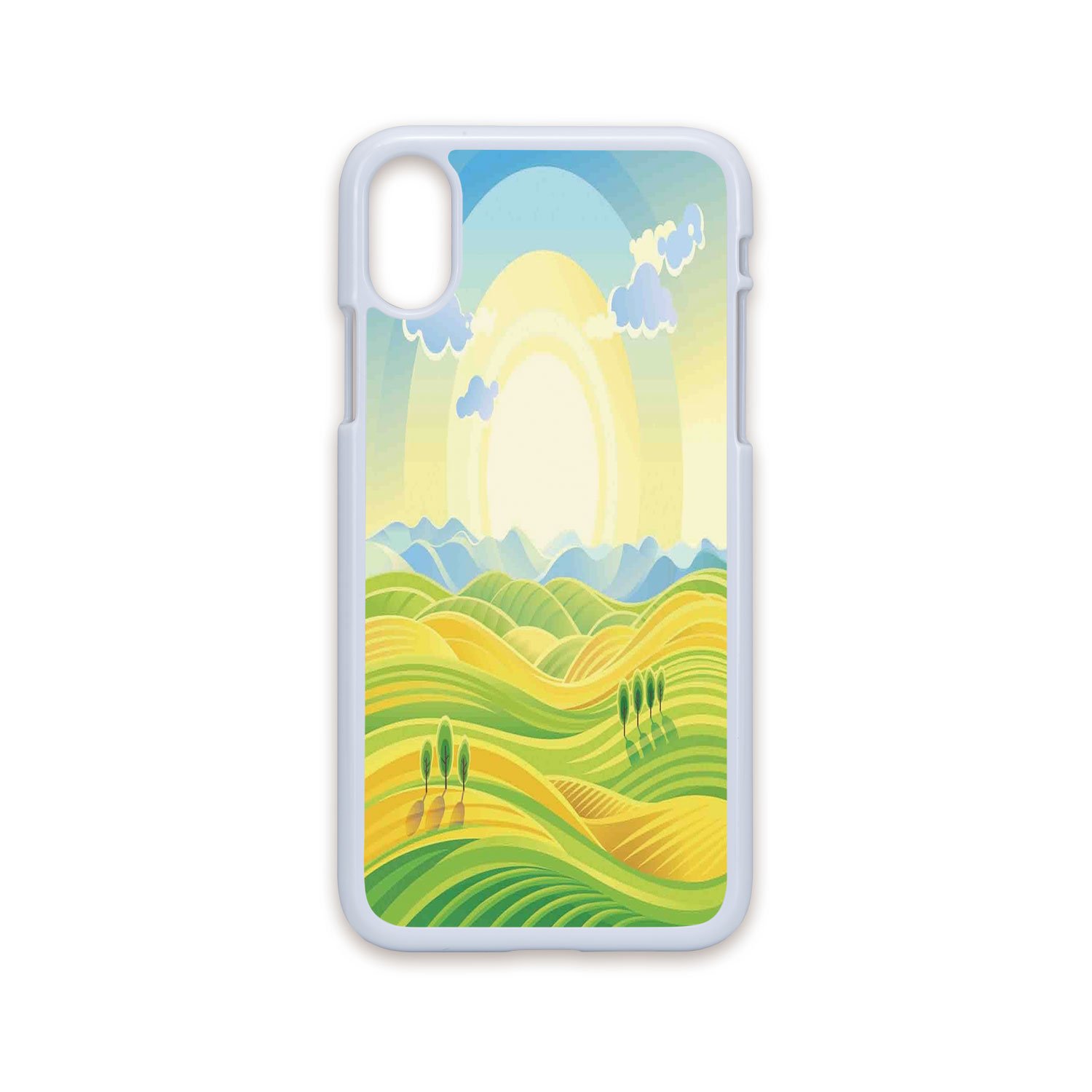 1500x1500 phone case compatible with iphone x white edge