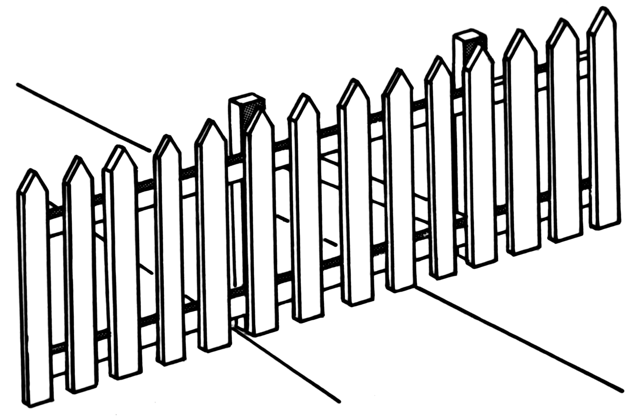 2528x1655 Farm Drawing Fence For Free Download
