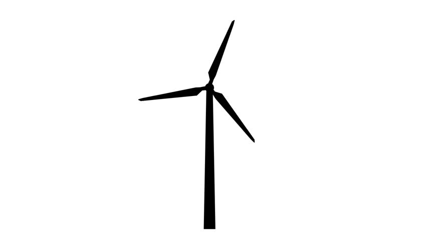 852x480 Natural Resource Animation Windmill Stock Stock Footage Video