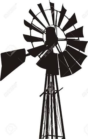 306x481 Farm Windmill Drawing