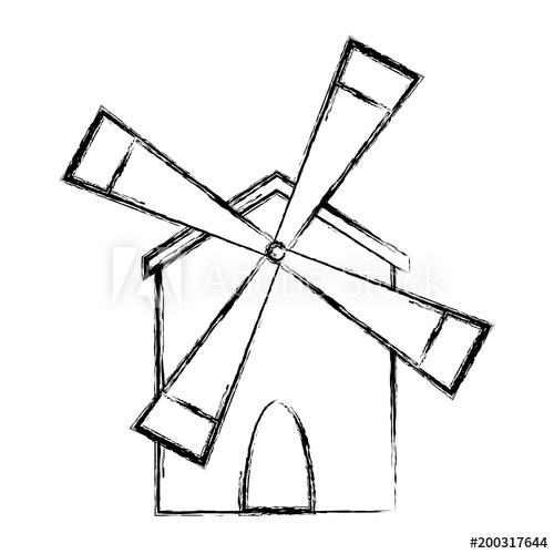 500x500 Grunge Windmill Farm To Play Golf Sport