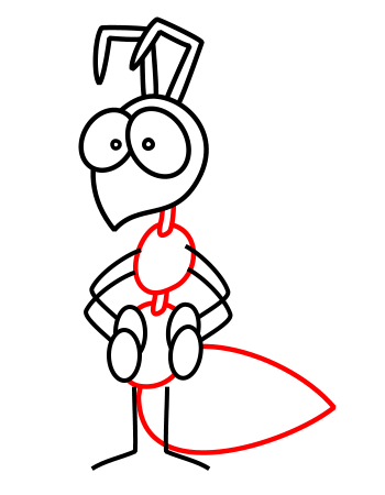 350x450 Drawing A Cartoon Ant