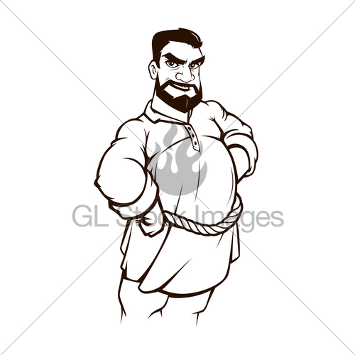 500x500 Farmer Cartoon Gl Stock Images