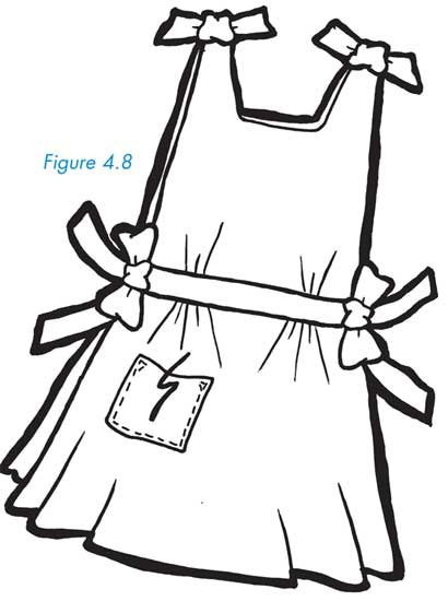 410x550 how to draw an apron sewing a basic smock apron diy projects