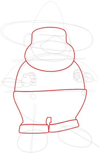 350x538 How To Draw The Farmer From Back