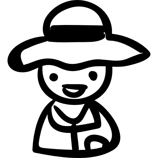 512x512 Farmer Man With A Hat Handmade Symbol Icons Free Download