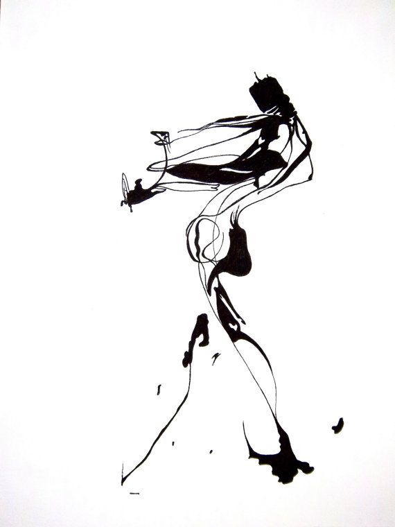 570x760 Abstract Human Figure Ink Drawing Inspiration Abstract