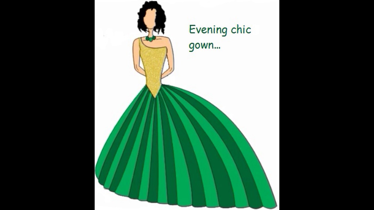 1280x720 How To Draw Dress In Coreldraw Chic Dress Designing