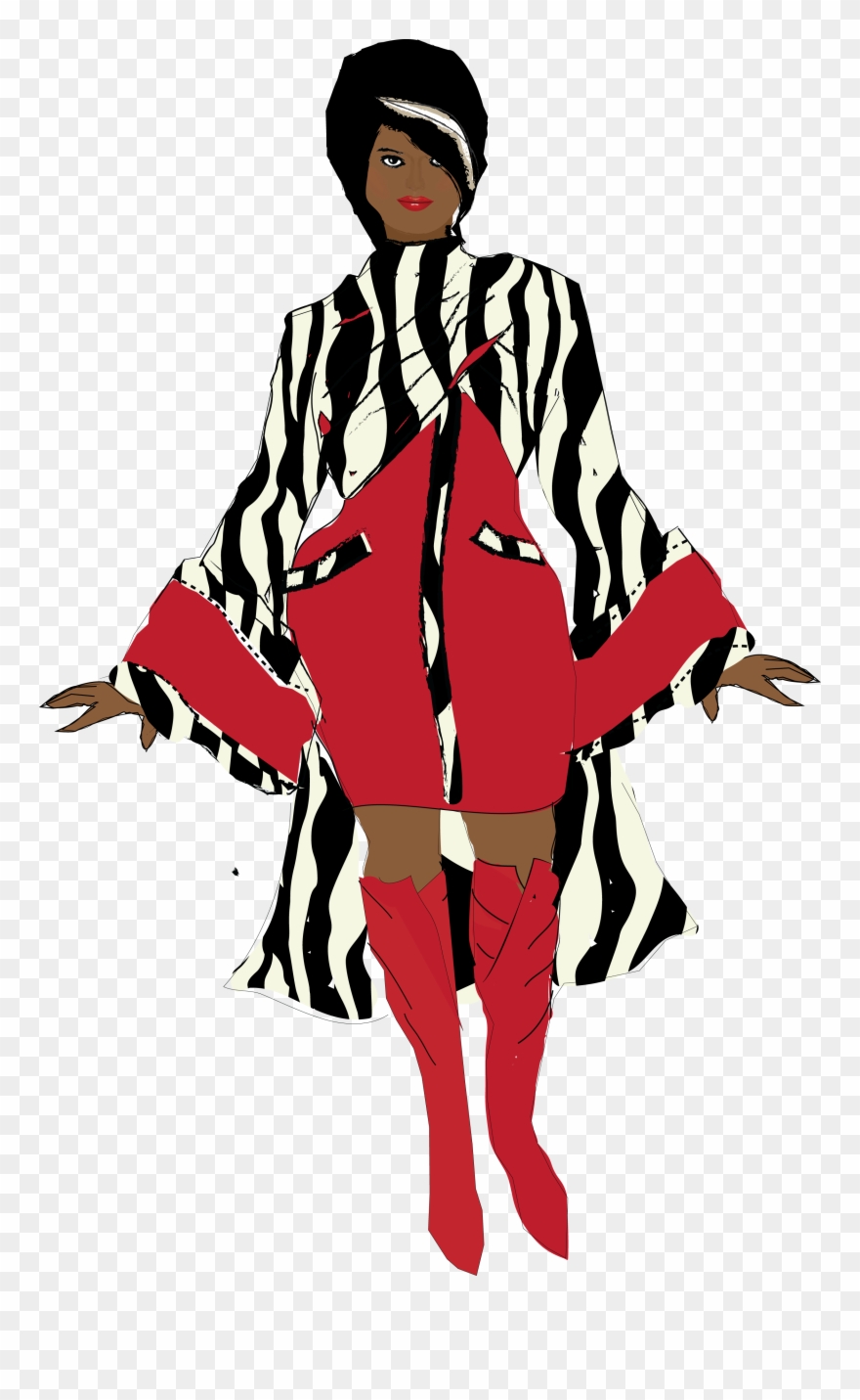 880x1431 Fashion Clipart Mini Dress