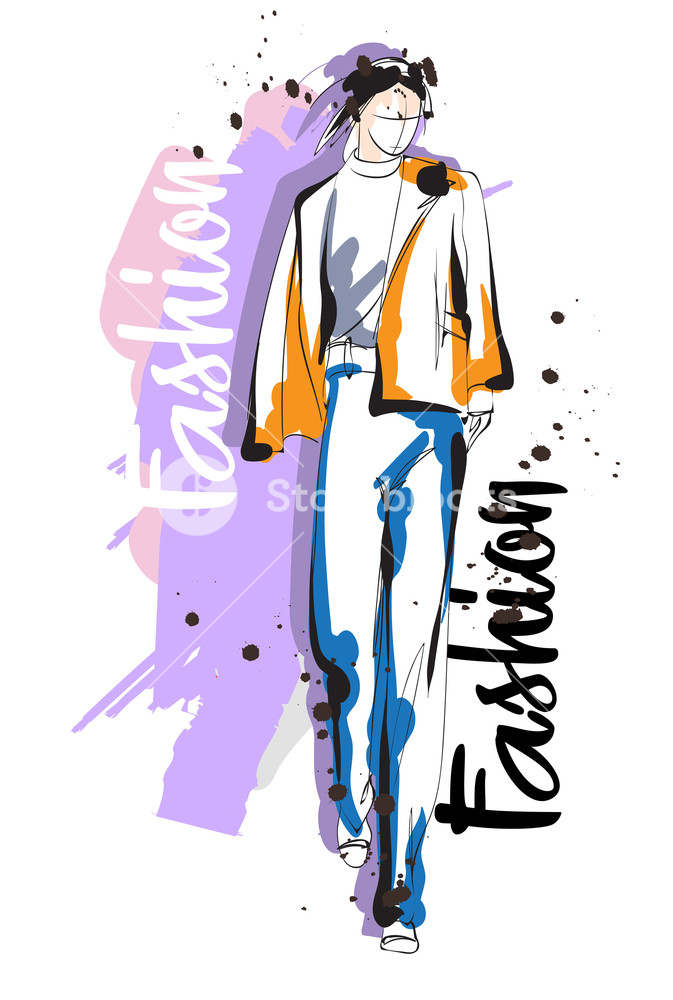 673x1000 fashion girl sketch fashion illustration drawing fashion model