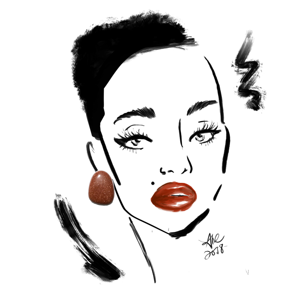 1000x1000 Minimal Fashion Illustration Lovely's Little Shop