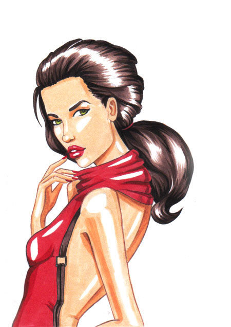 450x636 Color Using Markers I Draw Fashion