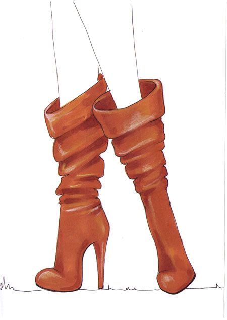 450x635 Drawing Boots For Fashion Sketches Tutorial Heart Attack