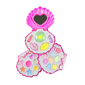 300x300 Fashion Girls Shell Cosmetic Makeup Set For Kids Eye Shadow Lip