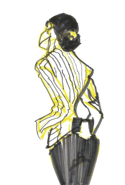 407x600 Fashion Sketching From Life With Markers Fashion Illustration