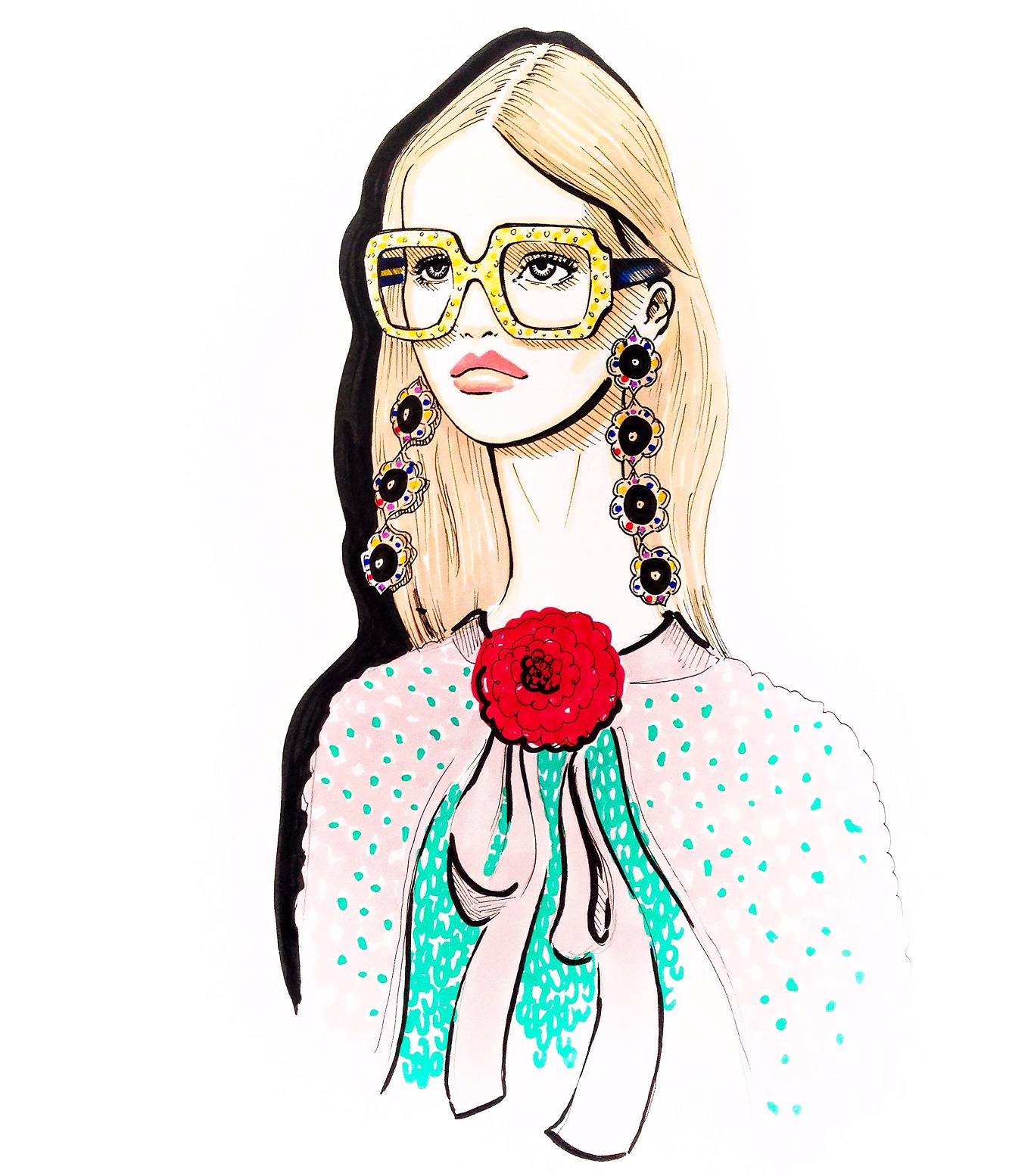 1366x1554 Nadine Samarina Fashion Illustrations Plus Favs Vanichi