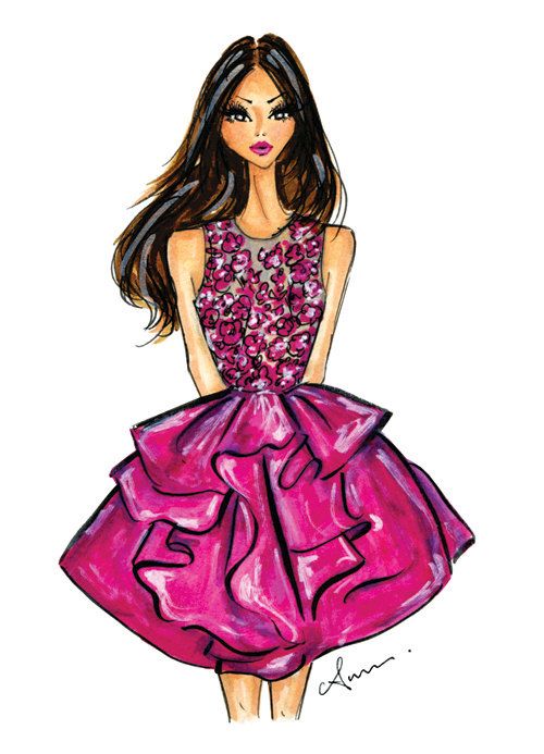 500x693 This Is A Print Of A Fashion Illustration I Originally Did