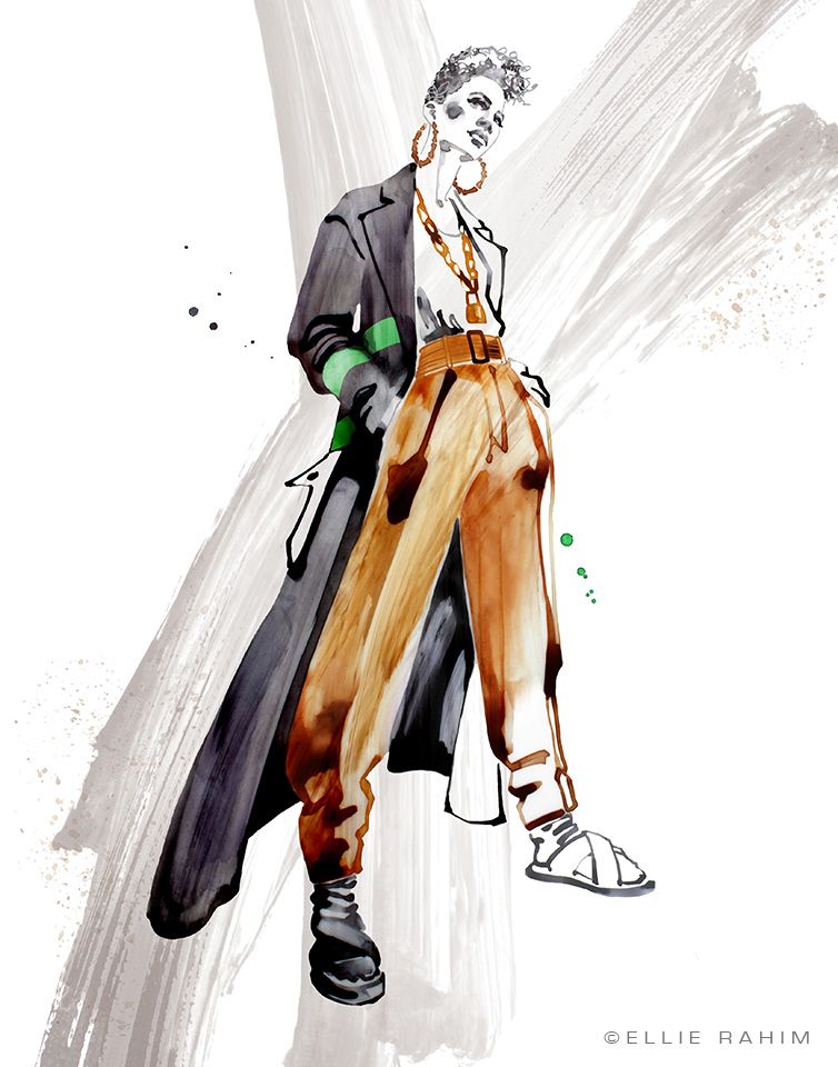 754x960 Ellie Rahim Portfolios Fashion Illustration Arte