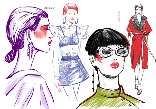 500x350 Fashion Illustration Sketch