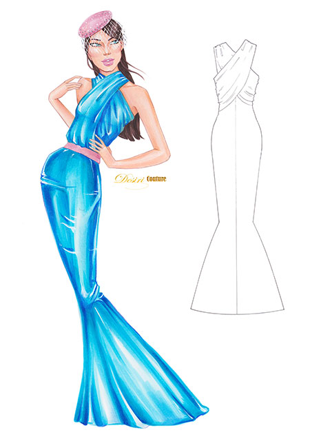 450x637 Model Fashion Illustration Fashion Illustration Created