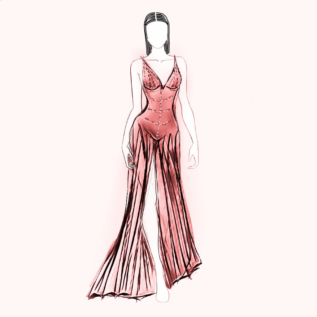 1024x1024 Creative Artistic Fashion Dress Mydesign Drawing