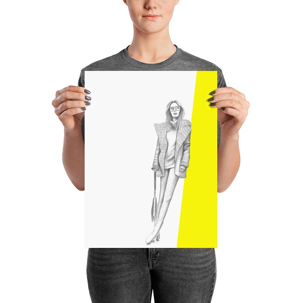 1000x1000 fashion wall art fashion poster fashion illustration etsy