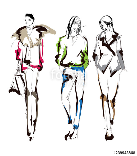 440x500 fashion girls sketch fashion illustration drawing fashion models