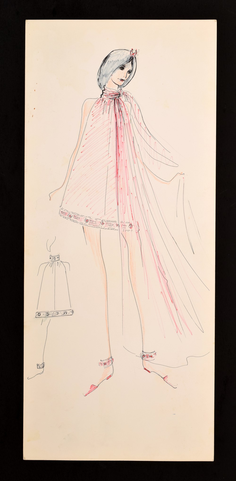 1000x2031 Karl Lagerfeld Fashion Drawing Palm Beach Modern Auctions
