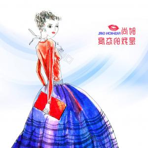 300x300 hand drawn fashion girl girl girl beauty soidergi