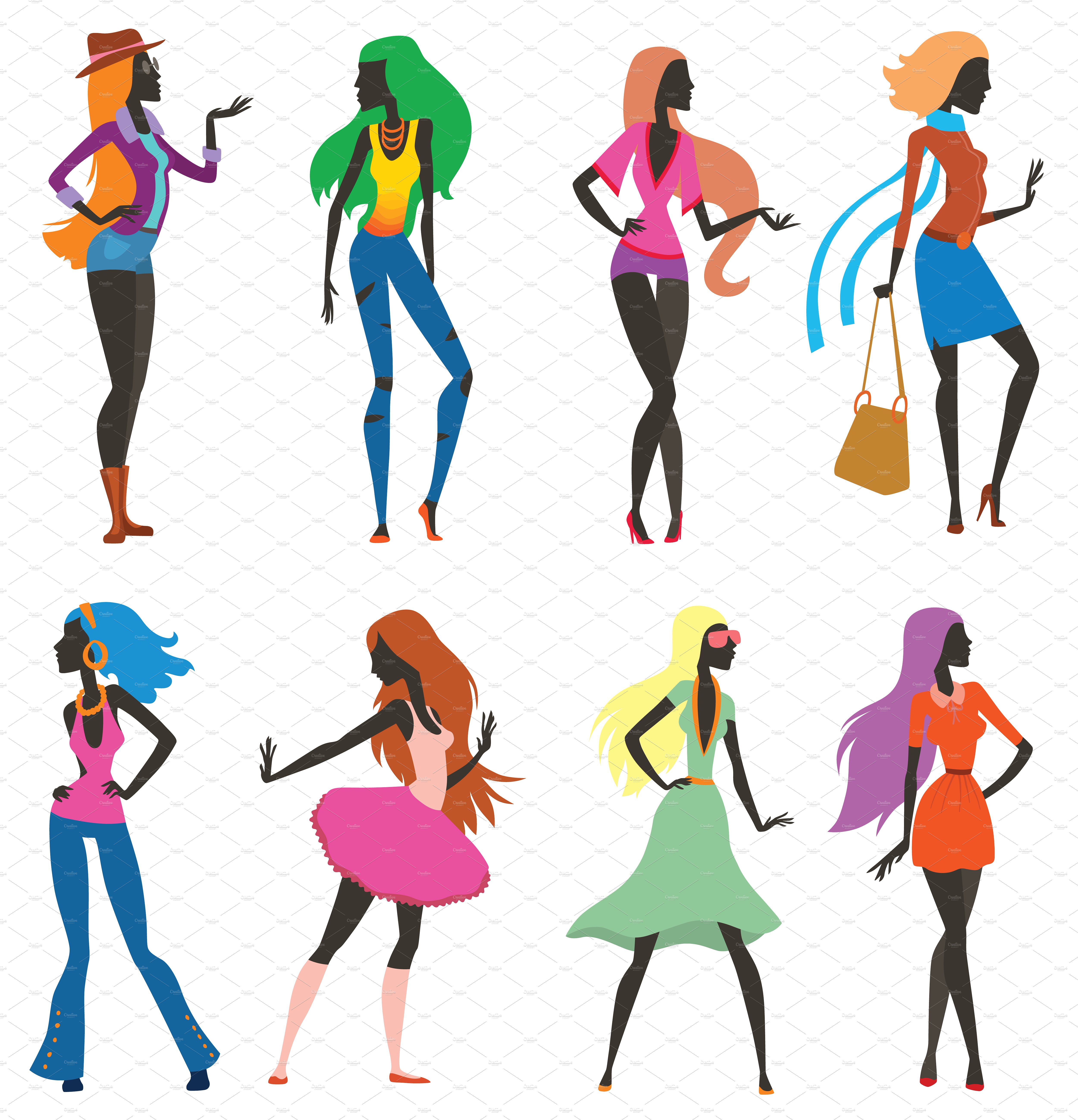 5000x5193 Style Clipart Fashion Girl