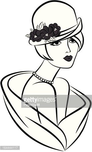 322x533 Vintage Fashion Girl In Vector Stock Vectors