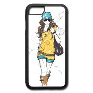 190x190 Pretty Fashion Girl Iphone Case Spreadshirt