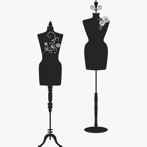 600x600 Mannequin Silhouette Collections Art Print