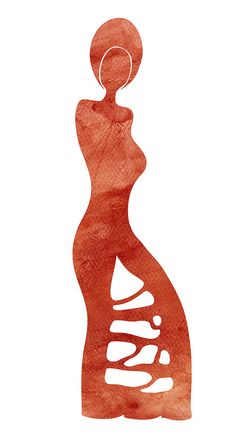 510x900 Illustration Of A Fashion Model Painting