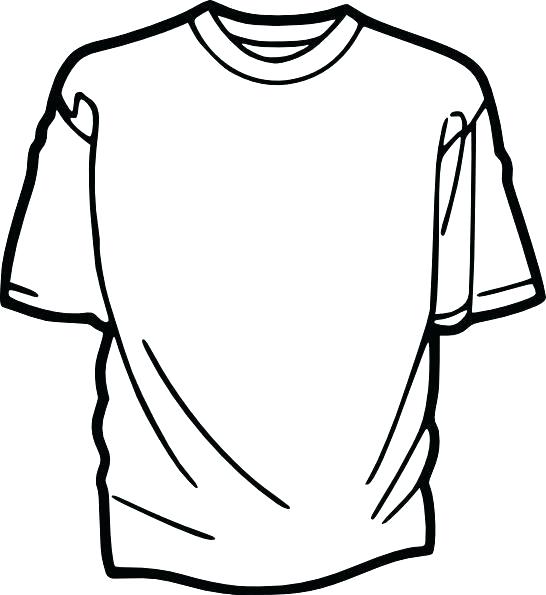546x595 T Shirt Drawing Template Vector For Designing